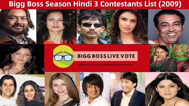 Bigg Boss Season 3 Hindi Contestants 